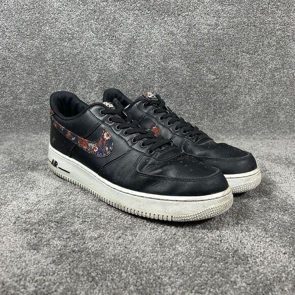 Nike Air Force 1 ‘07’ Low CZ7933-001 Men’s Size 13 Black Floral Athletic Shoes main image 3